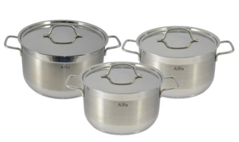 ALFA | 6PCS Cookware Set (22+24+26cm) | C-HM210