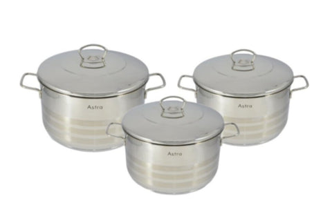 ASTRA | 6PCS Cookware Set (26+28+32cm) | C-HM120
