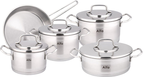 ALFA | Premium Cookware 9PCS Set | C-HM400