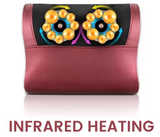 Neck Shoulder Relax Body Massage Cushion 16 Rollers Warm Cervical Back Waist Multi-functional Massager Pillow | JPO6652