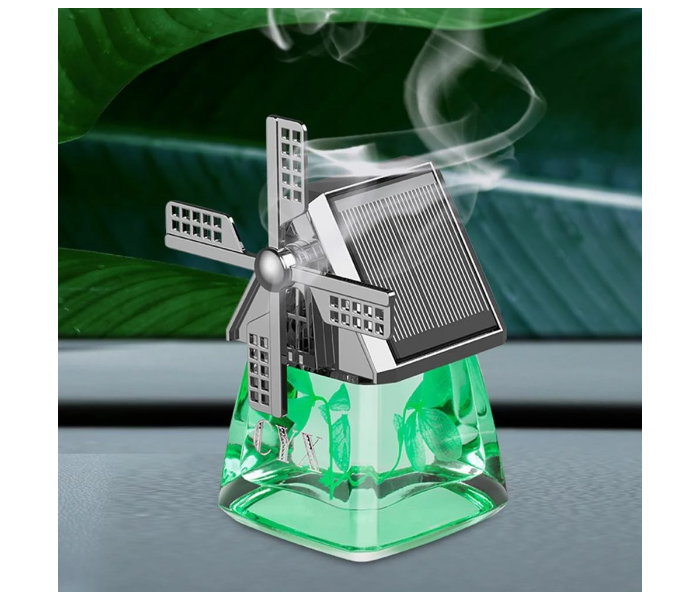 Windmill Solar Rotating Aroma Car Air Freshener Diffuser, Eco-Friendly Fragrance Solution for Your Vehicle | JPN0943