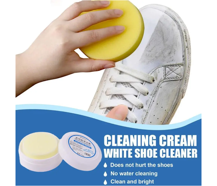 Multifunctional Reusable Cleaning Cream For White Shoes, Shoe Cleaner, Household Sports Shoes, Canvas Shoes Tools With Wiping Sponge | JPN5060