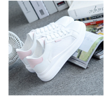 Sneakers Outdoor Casual Sports Shoes EU 38 for Women - White and Pink | JPL4120