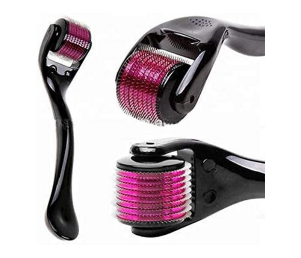Derma Roller 1.0mm Micro Needle For Skin Care Titanium Black With Protection Case | JPK8454
