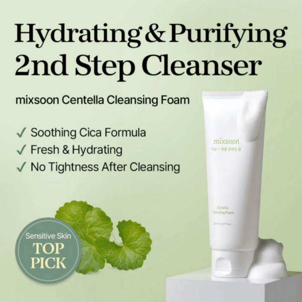 MIXSOON | Centella Cleansing Foam 150Ml KR1AB0102B