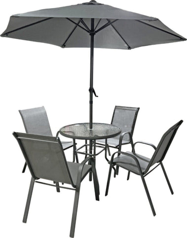 Garden Set 6Pcs Chairs Grey | DP-S5008RGR