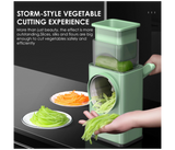 Generic High Quality Multi-function Rotary Hand-held Vegetable Cutter - Green | JPL5633