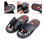 Acupuncture Therapy Foot Massage 40/41 Sized Slippers - Black | JPL6198
