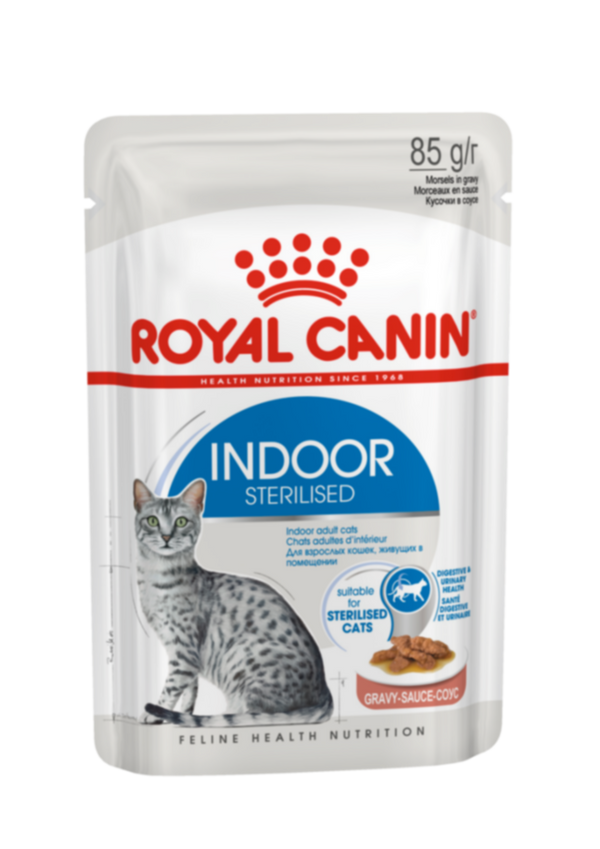 ROYAL CANIN | Indoor (WET FOOD - Pouches) 12 x 85g