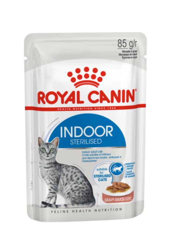 ROYAL CANIN | Indoor (WET FOOD - Pouches) 12 x 85g