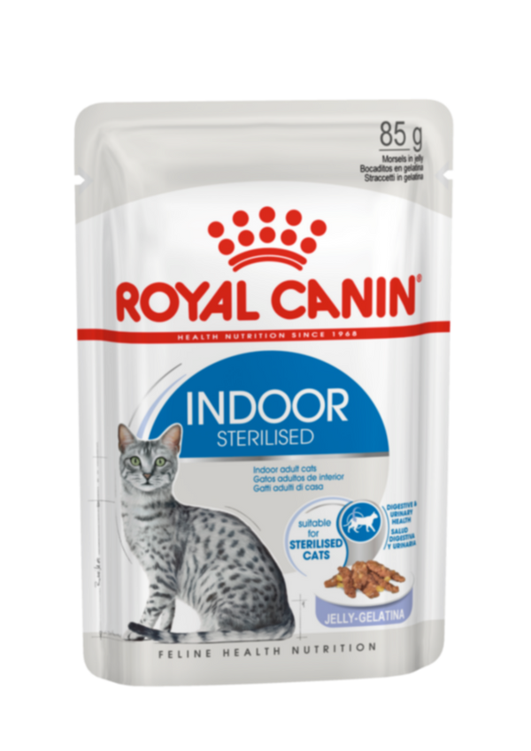 ROYAL CANIN | Indoor Jelly (WET FOOD - Pouches) 12 x 85g