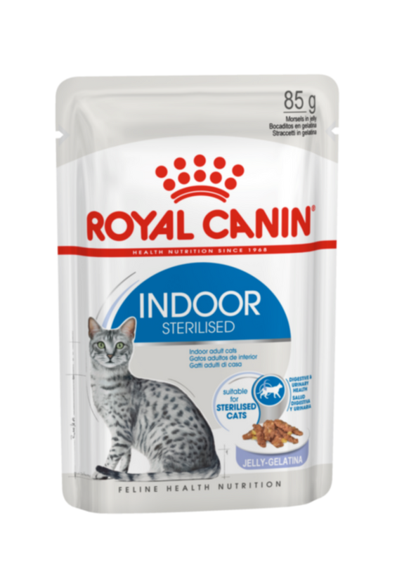 ROYAL CANIN | Indoor Jelly (WET FOOD - Pouches) 12 x 85g