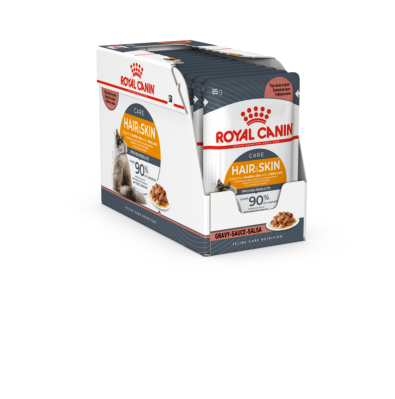 ROYAL CANIN | Hair & Skin Gravy (INTENSE BEAUTY) (WET FOOD - Pouches) 12x85g
