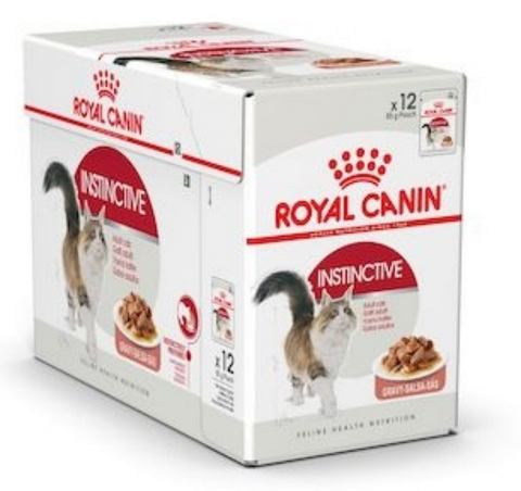 ROYAL CANIN | Instinctive Adult Cats Gravy (WET FOOD - Pouches) 12 x 85g
