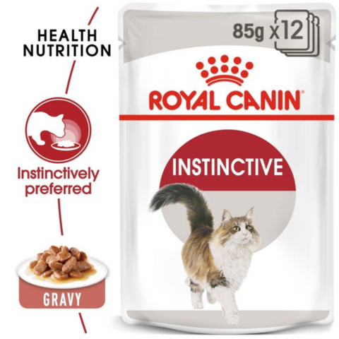 ROYAL CANIN | Instinctive Adult Cats Gravy (WET FOOD - Pouches) 85g