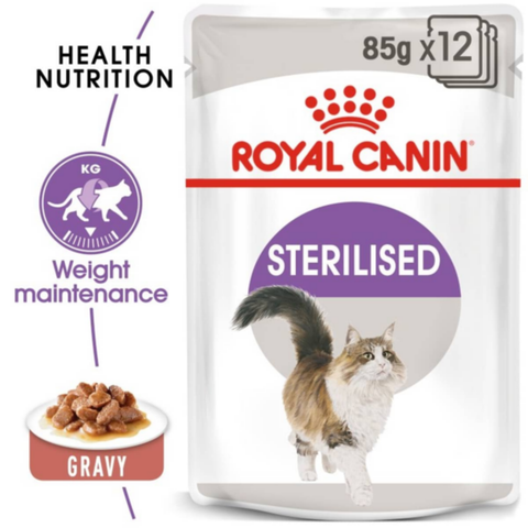 ROYAL CANIN | Sterilised Gravy (WET FOOD - Pouches) 85g