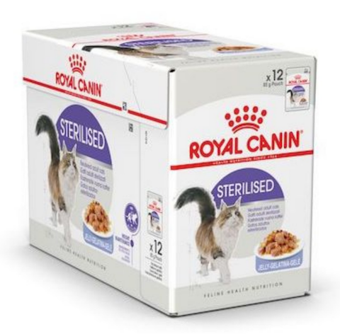 ROYAL CANIN | Sterilised Jelly (WET FOOD - Pouches) 12 x 85g