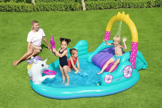 BESTWAY | Magical Unicorn Carriage Play Center 9' x 6'6