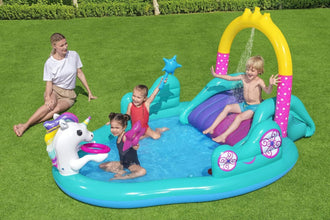 BESTWAY | Magical Unicorn Carriage Play Center 9' x 6'6