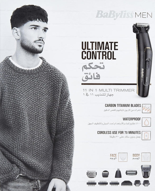 BABYLISS | 11 in 1 WaterProof Carbon Titanium Multi Trimmer | MT860SDE