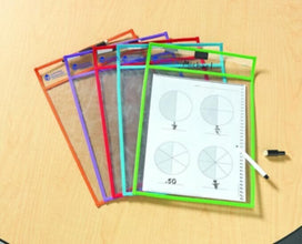 LEARNING RESOURCES UK| Write And Wipe Pockets (Set Of 5) (3+ Years) | LER0477