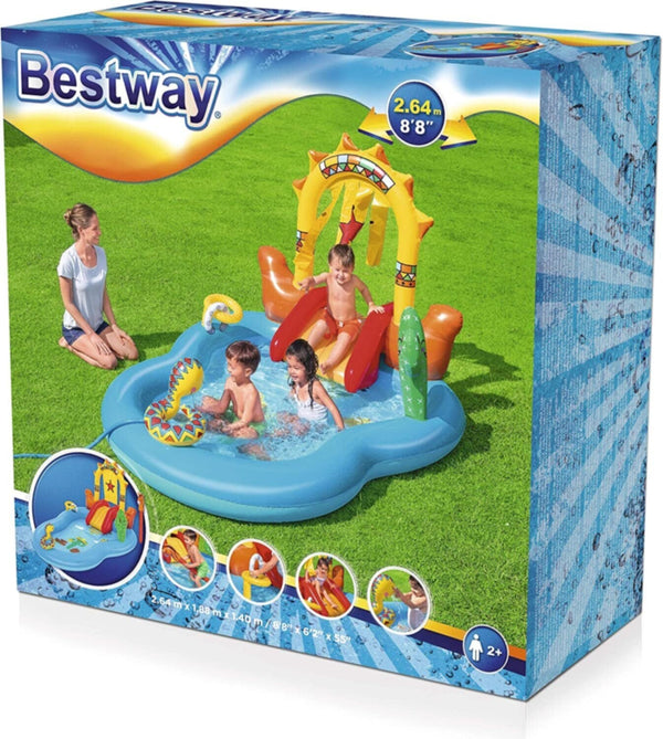 BESTWAY | Wild West Play Center 8'8" x 6'2" x 55"/2.64m x 1.88m x 1.40m | BES115TOY01435