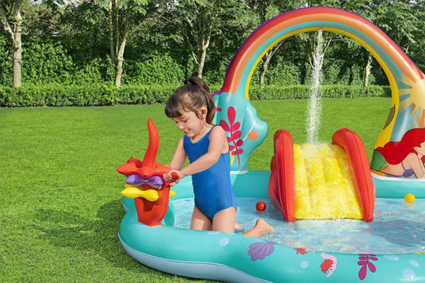 BESTWAY | Little Mermaid  Play Center 7'3" x 6'4" x 46"/2.21m x 1.93m x 1.17m | BES115TOY01514