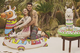 BESTWAY | Art Collection Llama Ride-on Float Toy 6'4