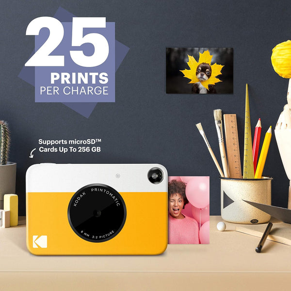 KODAK  | Printomatic Digital Instant Print Camera Yellow