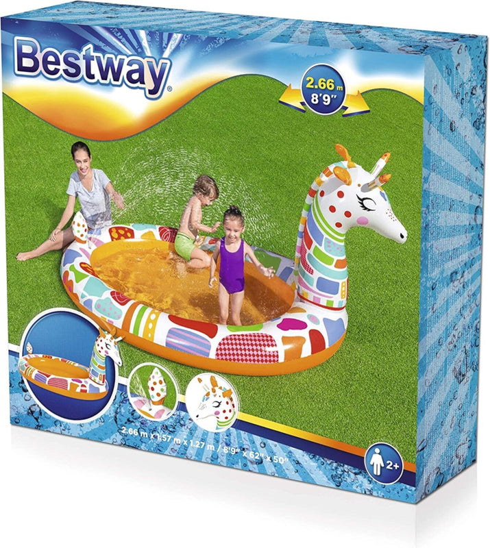 BESTWAY | Groovy Giraffe Sprayer Pool 8'9