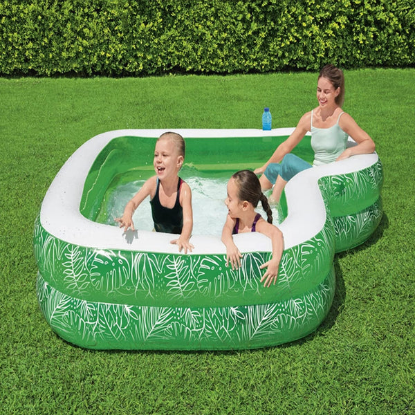 BESTWAY | Tropical Paradise Family Pool 7'7" x 7'7" x 20"/2.31m x 2.31m x 51cm | BES115TOY01409