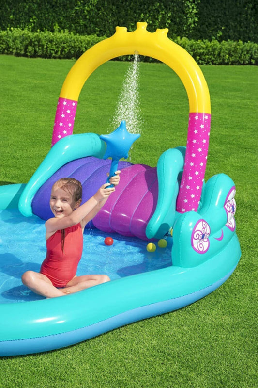 BESTWAY | Magical Unicorn Carriage Play Center 9' x 6'6