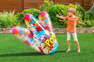 BESTWAY | Inflatable Bop Bag For Kids Comic Punching Bag | BES115TOY01831