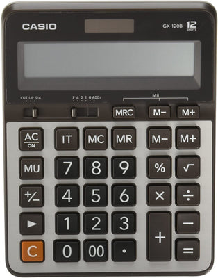 CASIO | Value Series Desktop Type Calculator 12 Digits | GX-120B-W-DC