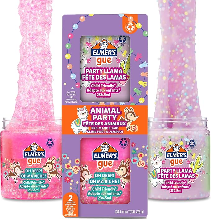ELMER'S | Ready Slime Party Animals 236ML x 2Box | EM-2162070