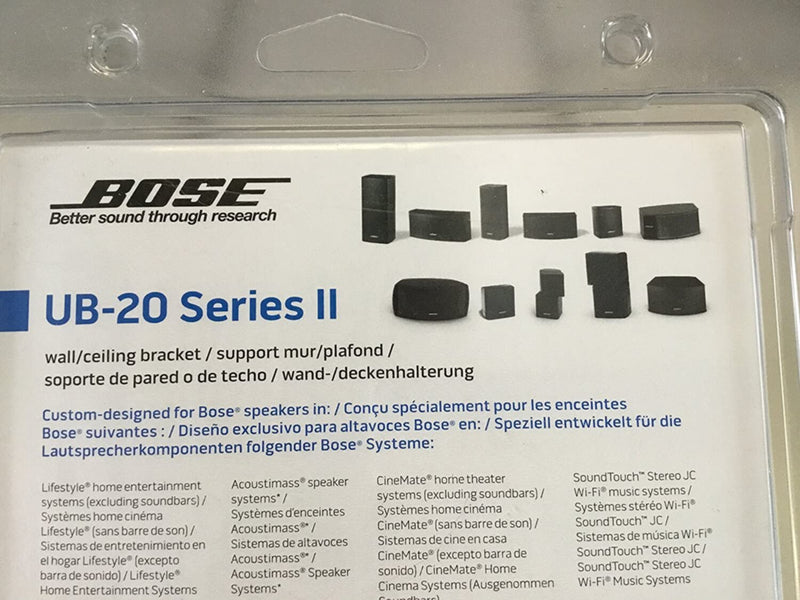 BOSE | UB-20 Series II Wall/Ceiling Bracket Black | 722141-0010