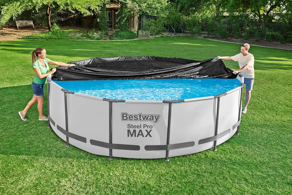BESTWAY | Round Pool Cover For Above Ground Pools 4.88 and 5.49m | BES115TOY01756
