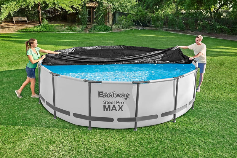 BESTWAY | Round Pool Cover For Above Ground Pools 4.88 and 5.49m | BES115TOY01756