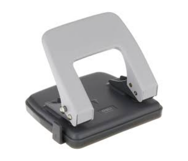 DELI | Paper Punch, Grey or Black Color, 25 Sheet Capacity, Durable and Efficient for Home and Office Use - E0102 | JPO6628