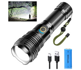 P90 Super Light Rechargeable Led Zoomable Flashlight Aerospace Aluminum Alloy | JPM8431