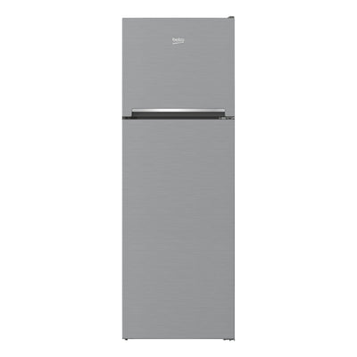 BEKO | Double Door Refrigerator, 350L, Brushed Silver | RDNE350K30XBN