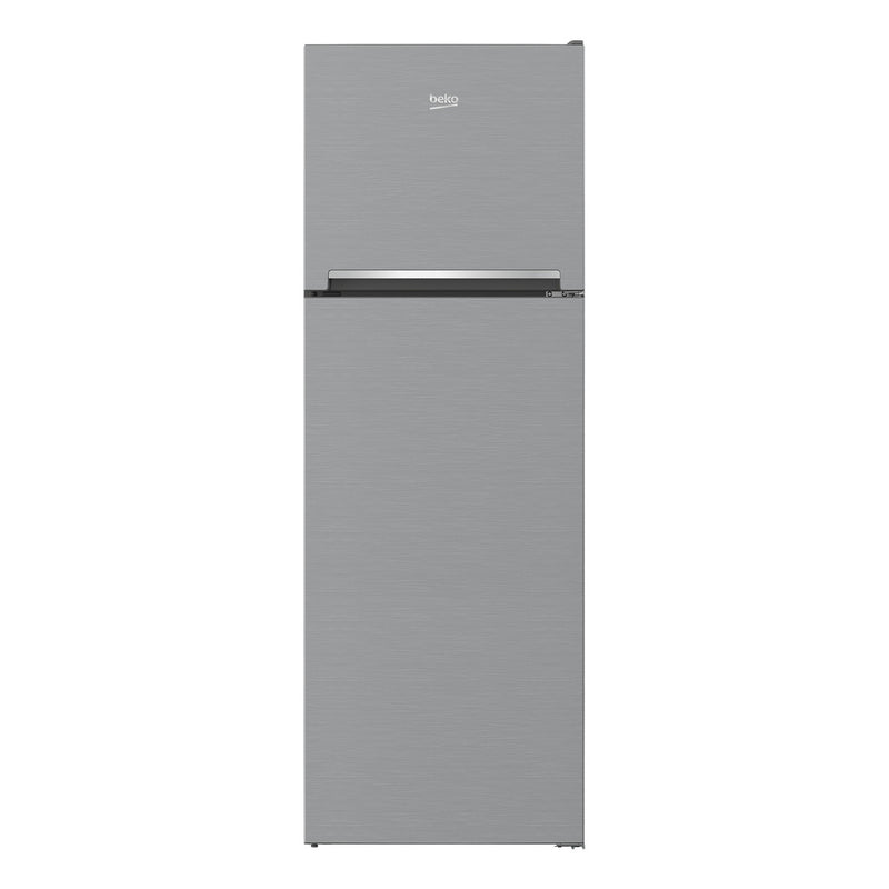 BEKO | Double Door Refrigerator, 350L, Brushed Silver | RDNE350K30XBN