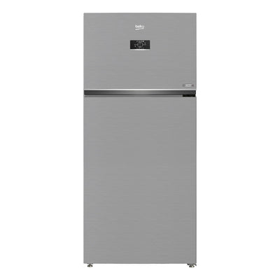 BEKO | Double Door Refrigerator, 650L, Brushed Silver | RDNE850L22X