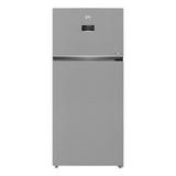BEKO | Double Door Refrigerator, 650L, Brushed Silver | RDNE850L22X