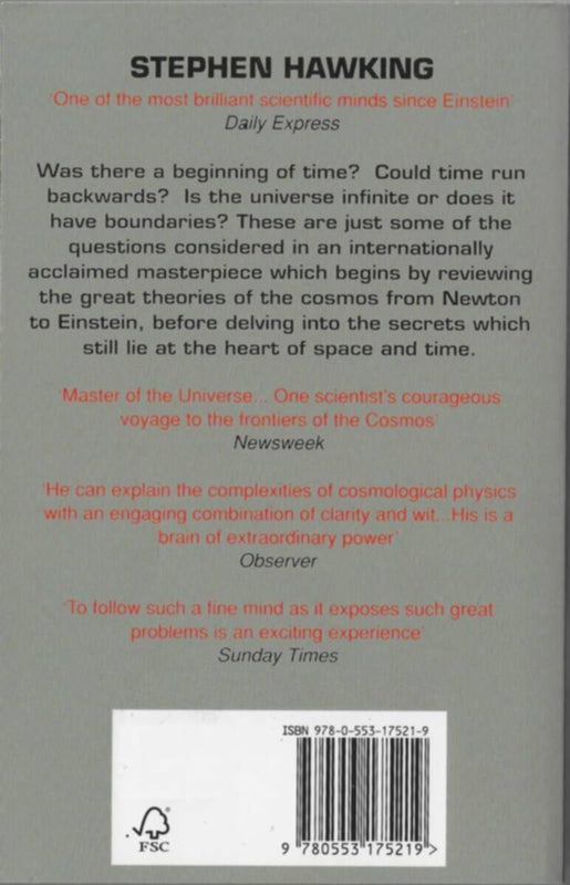 A Brief History Of Time Stephen Hawking