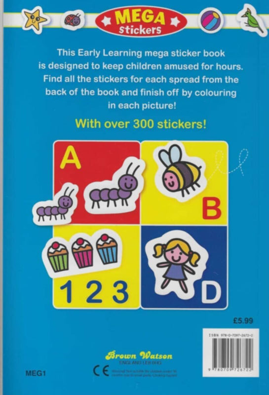 Brown Watson | Early Learning First Sticker And Colour 3000+ St