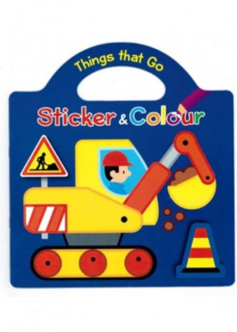 Things That Go Sticker & Colour Book â€“ 2