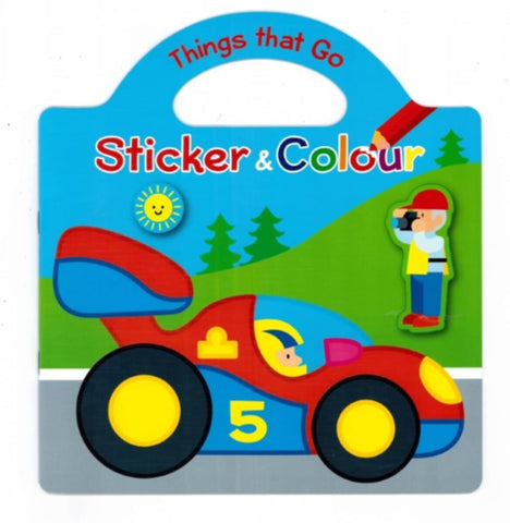 Things That Go Sticker & Colour Book â€“ 1