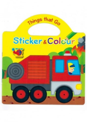 Things That Go Sticker & Colour Book â€“ 4
