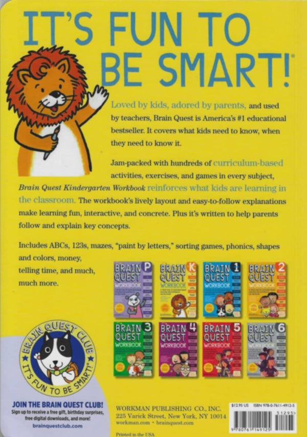 Workman | Brain Quest Workbook Kindergarten